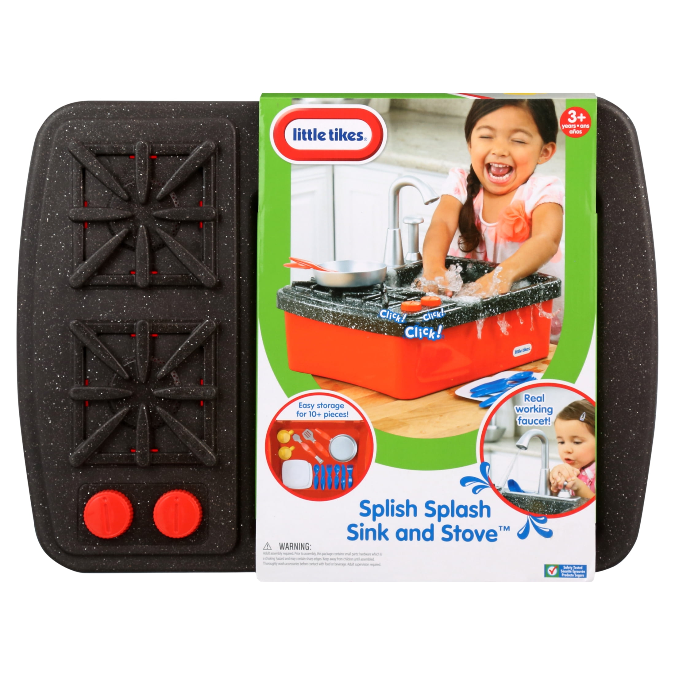Little Tikes Splish Splash Sink & Stove Play Set, for Ages 2+, Multi-Color