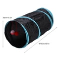 thumbnail image 7 of YAHHU Foldable Cat Tunnel Toy with Crinkle Paper, Peephole & Rattle Ball – Collapsible Polyester Tubes for Play & Exercise, 7 of 7