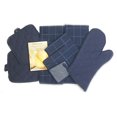 thumbnail image 2 of Home Collection 8 Piece Kitchen Towel Set with Dish Cloths, Pot Holders, and Oven Mitt Bundle (Blue), 2 of 4