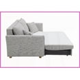 thumbnail image 2 of Gray Chenille Modern Sleeper Sectional Sofa with Storage & 2 Pillows for Living Room, 2 of 11