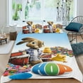 thumbnail image 2 of Saltarín Conjunto de sábanas temático, trío de piezas, cómodo y amigable con la piel, diseño único, regalo de decoración para el hogar para familiares, amigos y fans,140cm *210cm, 2 of 6