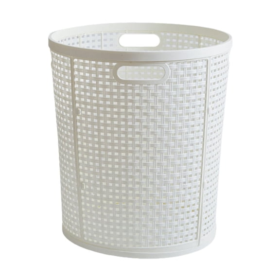 Leodye 1PCS Plastic Dirty Clothes Basket High-capacity Sturdy Home Bathroom Children's Toy Clothing Storage Bin -14.96x14.96x16.54in