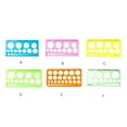 thumbnail image 1 of Langgg Ruler Portable Students Rulers Measuring Tool Template Geometric Circle Stencil Supply Professional Carpenter School Blue, 1 of 7