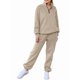 thumbnail image 2 of Conjuntos de Dos Piezas para Mujer: Jersey de Larga con Media Cremallera y Pantalón Deportivo Holgado con Bolsillos. Caqui S, 2 of 8