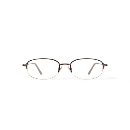 Visage Women's E211 Oval Prescription Eyeglasses with Case, Brown