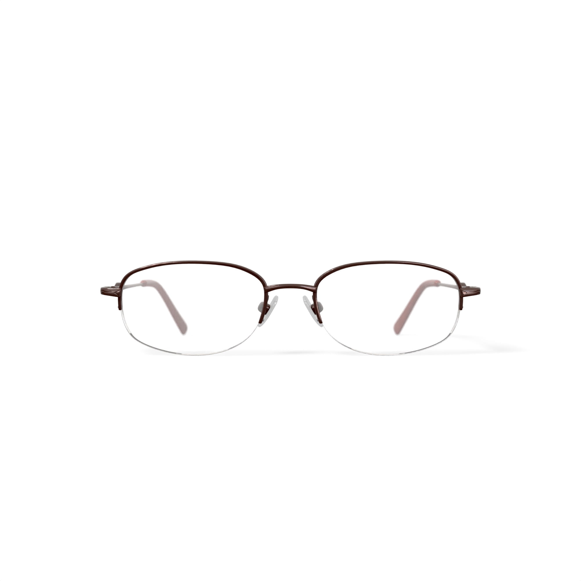 Visage Women's E211 Oval Prescription Eyeglasses with Case, Brown