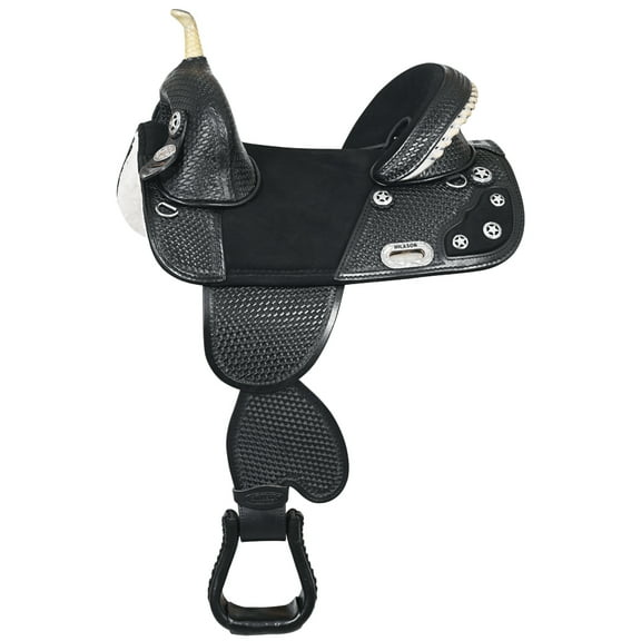 HILASON Western Horse Saddle Treeless Trail Barrel American Leather | for Horses