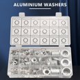 450Pcs Gaskets Washers Pure Aluminum Gasket Aluminum Sealing Rings