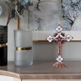 thumbnail image 4 of Crucifix Wall (Hanging or Standing), Metal Catholic Wall Inch , Copper, 4 of 8