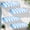 Blue and White, variant on 4 Pack Blue and White 3D Stripe Cardboard Awning Decorations for Carnival, Circus Party, Lemonade Stand, Bakery, Ice Cream Truck, Bulletin Board