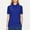 Blue, variant on VgaVtl Plus Size Womens Shirts Collared Short Sleeve Polo Ladies Tops Loose Button Casual Fitness Solid Color Tops,Orange S