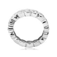 thumbnail image 2 of 2ct Bezel Diamond Eternity Stackable Wedding Ring 14k White Gold, 2 of 4