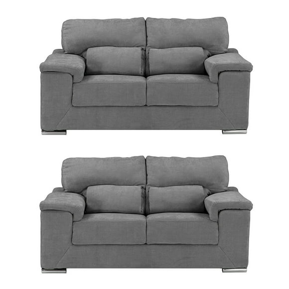Sala Kaizen 2 Piezas (Love Seat, Love Seat) Gris Oscuro