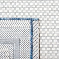thumbnail image 5 of SAFAVIEH Courtyard Ercan Bordered Indoor/Outdoor Runner Rug, Ivory/Navy, 2'3" x 12', 5 of 7