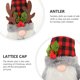 thumbnail image 4 of 2 PCS Muñeca sin rostro encantador Navidad enano Rudolph Doll Adornment Decoración del hogar Navidad, 4 of 7