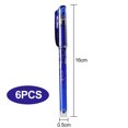 thumbnail image 4 of Paquete de 6 bolígrafos borrables, bolígrafos azules borrables, bolígrafos rollerball de 0,5 mm, bolígrafos de gel borrables, bolígrafos borrables para material escolar, material de oficina y, 4 of 5