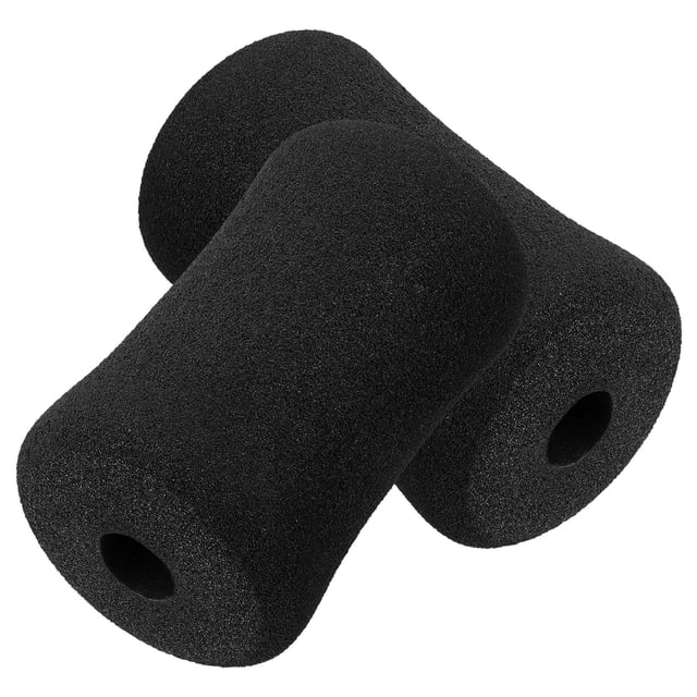 ORDDIART 2Pcs Weight Machine Pads Black Sponge Strength Pad for Gym Workouts