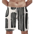thumbnail image 2 of JRXY Urban Tribal Pattern Men Pajama Bottom Pants with Drawstring & Pockets Beach Board Shorts 2Xl, 2 of 7