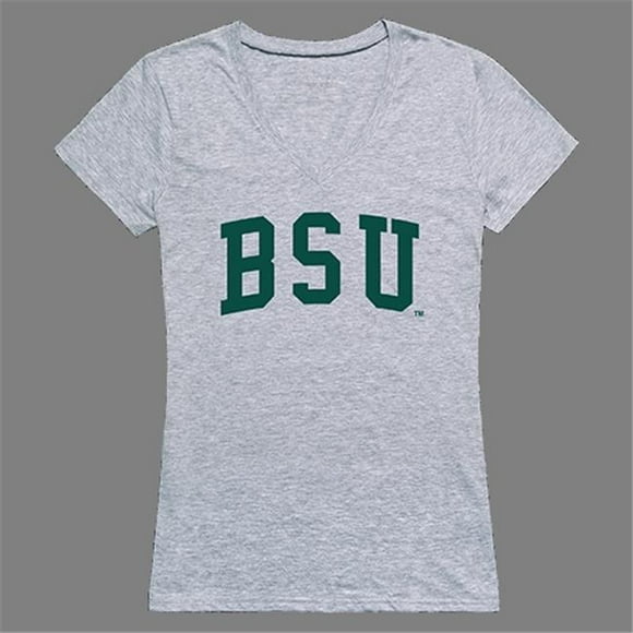 W Republic Products 501-266-HGY-03 Bemidji State University Game Day Womens Tee, Heather Grey - Large