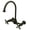 Oil Rubbed Bronze, variant on Kingston Brass KS1291AX Restoration Wall Mount Bridge Kitchen Faucet, Polished Chrome
