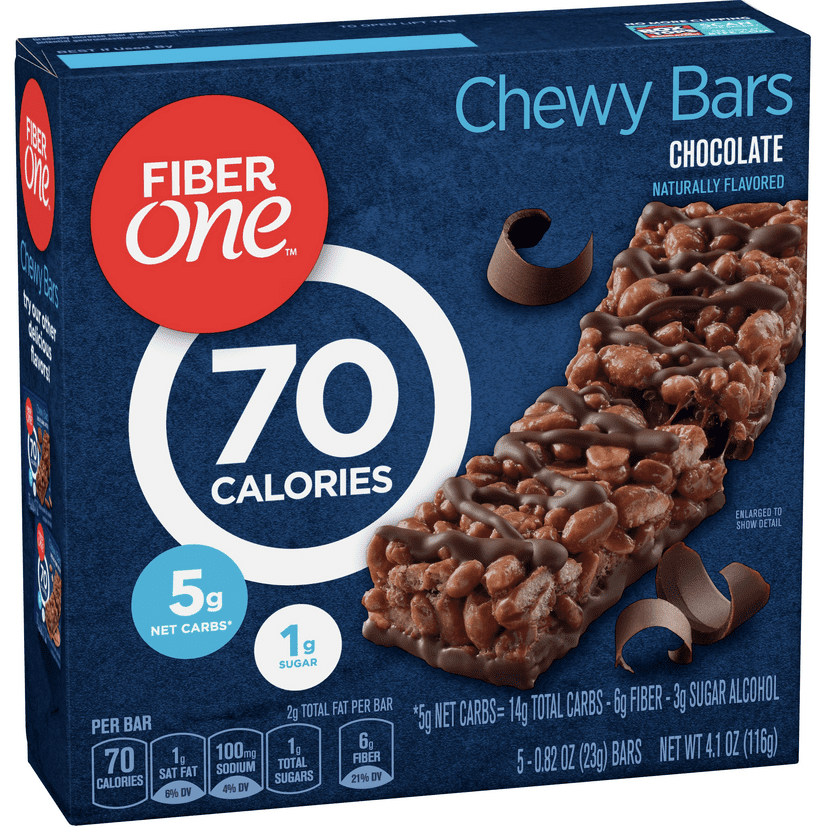 Fiber One Chewy Bar, Chocolate, Fiber Bars, 5 ct, 4.1 oz