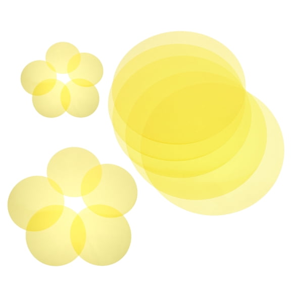 BESTYASH 15Pcs Yellow Colored Light Filter Films for Home Fixtures Including Spotlights and LED Lights