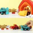 thumbnail image 5 of XIANXIAN Mini Machine Caterpillar Construction Truck Toy Cars Excavator, Bulldozer, Backhoe Excavator, Road Roller Free-Wheeling Vehicles w/Moving Parts -Great Cake Toppers, 5 of 6
