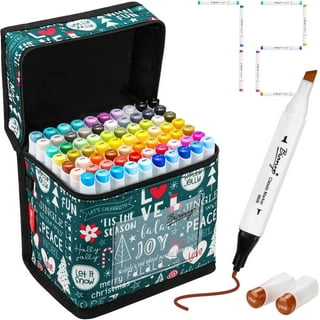 Alcohol Based Markers Set,Professional Cheap Dual Tip Brush&Broad for  Artists & Adult & Kids,with Colorless Blender for  Coloring,Drawing,Double-tip Permanent Ink 121 Colors with Case,Skin Tones -  Yahoo Shopping