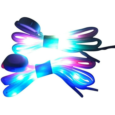 

Luminous Sports Shoelaces LED White Shoelaces Light Up Shoe laces Colorful Multicolor 7 Colors Glitter Laces