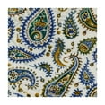 thumbnail image 4 of BANET Hand Block Print Paisley Floral for Square Tables Cotton Table Linen Beach Throw, 4 of 8
