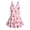 Pink Strawberry Bow Plaid, variant on COEQINE Girls One Piece Swimsuit with Attached Liner, Scoop Neck V-Back Swim Dress for Swim Lessons, Polyester Spandex Bathing Suit for Girls 3-4 Year Olds, Pink Dragon Heart