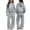 Gray, variant on Kids 2-Piece Hoodies Outfits Sets,Girls Cotton Sweatshirt Pants Fashion Set Hot Pink Size 7-8 Years