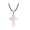 Other, variant on Natural Stone Cross Necklace Pendant Color Pattern Rough Stone Crystal Necklace (H,One Size)