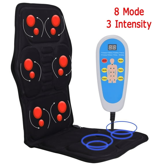 SAYFUT 8 Mode 3 Intensity Full Body Shiatsu Back Massage Chair Pad, Kneading Neck Massager, Massage Seat Cushion,Neck/ Back Massager with air Compression for Shoulder Muscle Soreness Relief