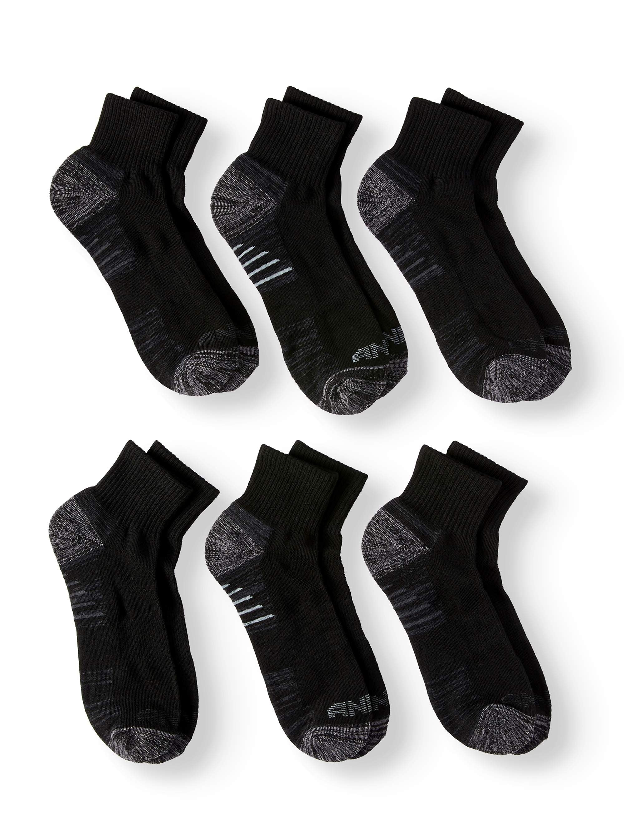 Men‘s Pro Platinum Quarter Cut Socks, 6 Pack