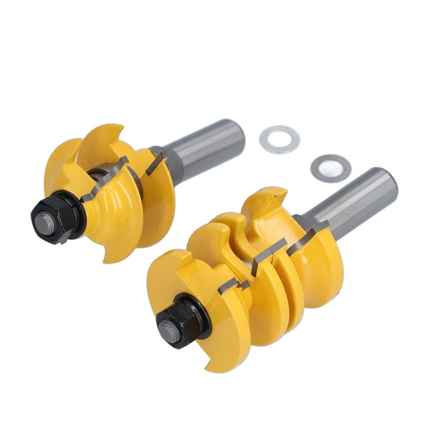 Fresa, Broca De Enrutador Ajustable Resistente Al Desgaste, Cabeza De 1-3/4 Pulgadas Con Juntas Para Proyectos De Carpintería Para La Fabricación De Muebles ANGGREK Woodworking Milling Cutter