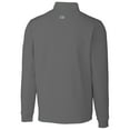 thumbnail image 3 of Men's Cutter & Buck Bobby Bowden Gray Florida State Seminoles Big & Tall Traverse Stretch Quarter-Zip Pullover Top, 3 of 3