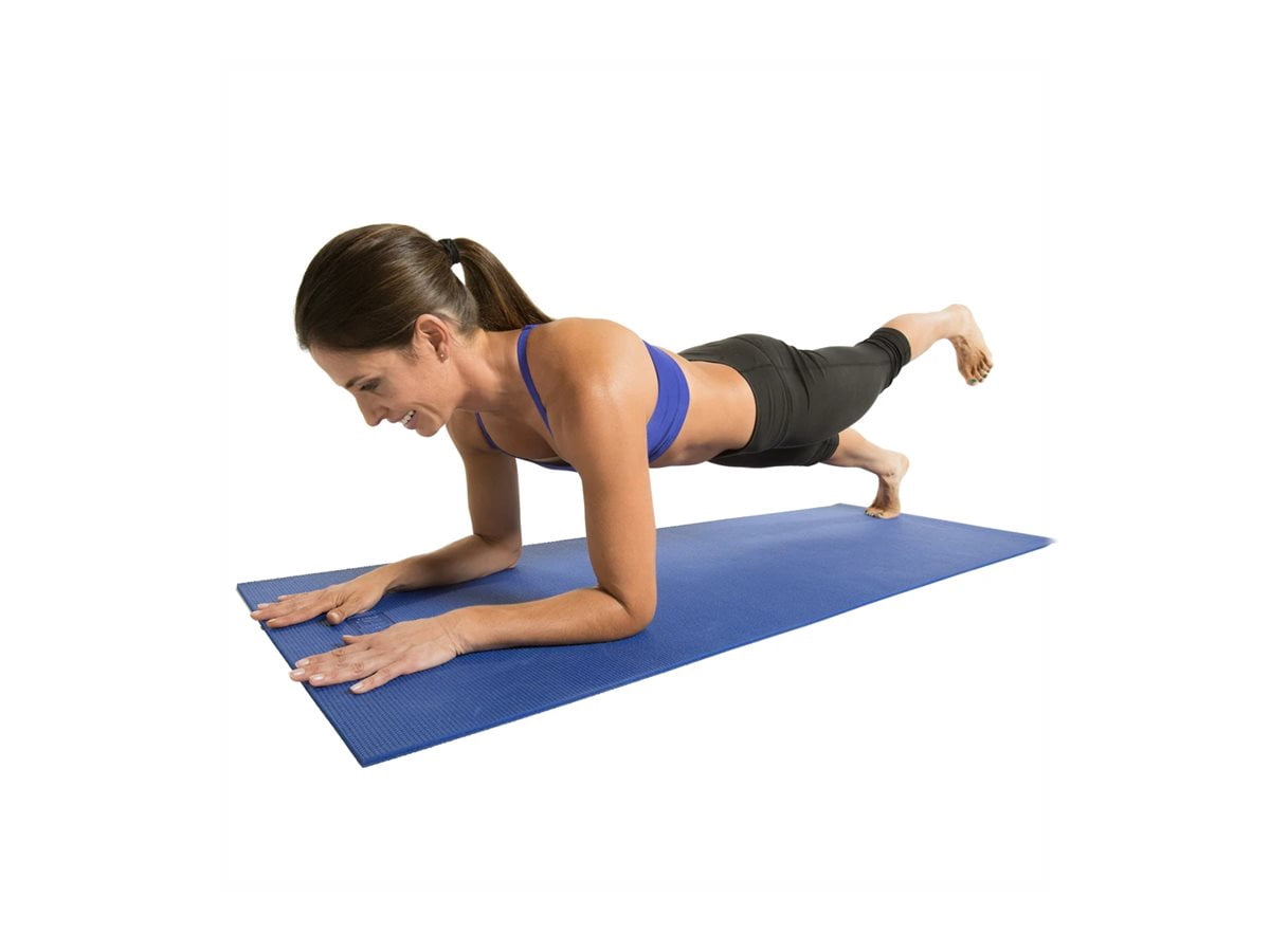 GoFit Double Thick 7-mm. Yoga Mat (Sapphire Blue) - Non Slip, 68” x 24”