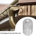 thumbnail image 2 of 4pcs Stainless Steel Gutter Guard Convenient Fine Mesh Downpipe Protection Gutter Sieve For Outdoor, 2 of 5