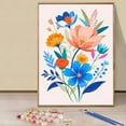 thumbnail image 5 of JYLMOOD 6pcs Paint by Numbers for Adults Kits, DIY Easy Painting by Numbers for Gift Home Wall Decoration 20x30cm without Frame) - Easy Flower, 5 of 10