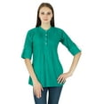 thumbnail image 1 of Casual Tunique Femmes Boho Top Robe Vêtements Coton Été Robe de Soleil, 1 of 4