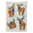 thumbnail image 3 of Ambesonne Cartoon Tablecloth Rectangular Table Cover, Friendly, 60"x84", Multicolor, 3 of 4