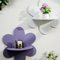 thumbnail image 5 of Vjnyvs Daisy Flower Floating Shelves Wooden Boho Daisy Plant Shelf Wall Mounted Display Stand Hanging Display Flower Decor For Living Room Bathroom Bedroom, 5 of 7