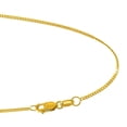 thumbnail image 3 of JewelStop 10k Solid Yellow Gold 1.5 Mm Gourmette Curb Chain Necklace 22" Lobster Claw Clasp - 3.14gr., 3 of 5
