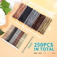 thumbnail image 5 of 250PCS Bobby Pins ,Artrylin Premium Hair Pins for Women Girls with Plastic Box,2Inch Hair Pins Kit, Reusable Non Slip Hair Pin for Hair Buns Thick Hair Thin Hair Various Occasions, 5 of 6