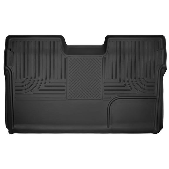 Husky Liners 53391 X-Act Contour Floor Liner Fits 2009-2014 Ford F150 SuperCrew incl. Raptor w/ or w/o Manual Transfer Case Shifter Full Coverage Second Row 1 Pc Black