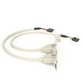 thumbnail image 2 of Peahefy Front Panel Expansion 2 Ports USB 2.0 Plug And Play With Slot Plate Bracket Panel Cable Adapter,Internal USB Header,Front Panel Adapter, 2 of 8
