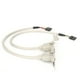 thumbnail image 4 of Expansión del panel frontal 2 puertos USB 2.0 Plug and Play con adaptador de cable del panel del soporte de la placa de la ranura, 4 of 8