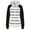 Black, variant on Tejiojio Clearance Rollbacks Women Fashion Casual Stripe Print Zipper Long Sleeve Pocket Loose Coat