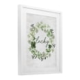 thumbnail image 3 of Stupell Industries Lucky Clovers Botanical Wreath White Framed Print Under Glass, design by Lettered and Lined, 21 x 17, 3 of 10